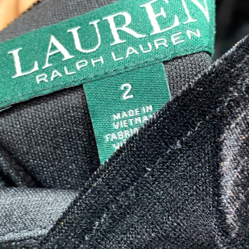 Lauren Ralph Lauren Black Split Dolman Sleeve Bodi - Picture 6 of 15